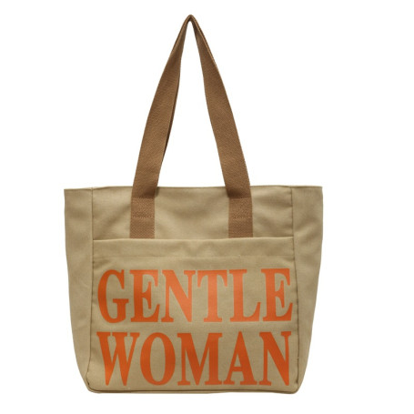 Sac à bandoulière en toile 33*41*12cm - Kaki Orange