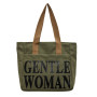 Canvas shoulder bag 33*41*12cm - Army green