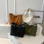 Canvas shoulder bag 33*44*13cm - Black