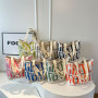 Canvas shoulder bag 33*44*13cm - Blue