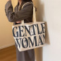 Canvas shoulder bag 33*44*13cm - Black