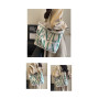 Canvas shoulder bag 33*44*13cm - Dark green