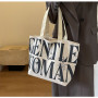 Canvas shoulder bag 33*44*13cm - Black
