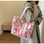 Canvas shoulder bag 33*44*13cm - Pink