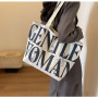 Canvas shoulder bag 33*44*13cm - Black