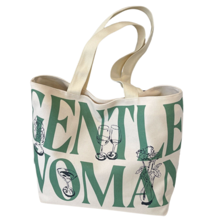 Canvas shoulder bag 33*44*13cm - Dark green