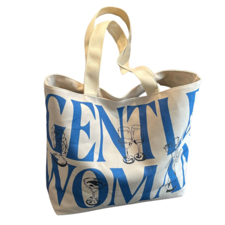 Canvas shoulder bag 33*44*13cm - Blue