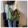 Canvas shoulder bag 41*34*11cm - Green