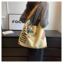 Canvas shoulder bag 41*34*11cm - Brown