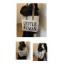 Sac à bandoulière en toile 33*41*12cm - Gris Noir