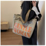 Sac à bandoulière en toile 33*41*12cm - Kaki Orange