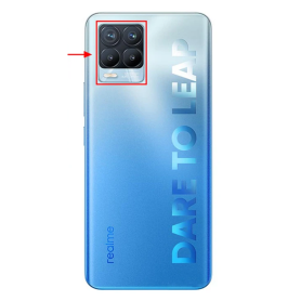 Realme 8 Pro Back Glass Blue Original Disassembled Grade AB - Replacement Without Lens Frame