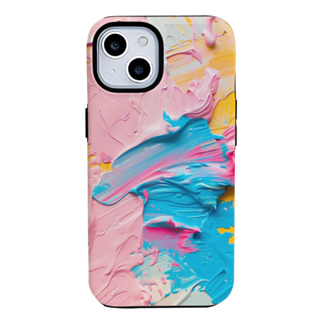 Color Oil Painting Silicone Protective Case for iPhone