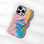 Color Oil Painting Silicone Protective Case for iPhone