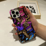Colorful Graffiti Silicone Protective Case for iPhone