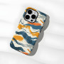 Simple Oil Painting Silicone Protective Case for iPhone
