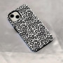 Black Leopard Print Silicone Protective Case for iPhone