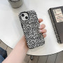 Black Leopard Print Silicone Protective Case for iPhone