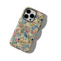 Silicone Protective Case with Imitation Embroidery for iPhone