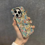 Silicone Protective Case with Imitation Embroidery for iPhone