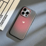 Stylish translucent TPU case with gradient blurred heart effect - Black