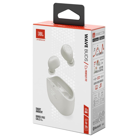 JBL Wave Buds Wireless earphones - JBLWBUDSWHT - White