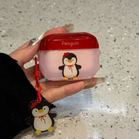 Transparent Protective AirPods Case - Cute Cartoon Animals Design Cover for Apple AirPods