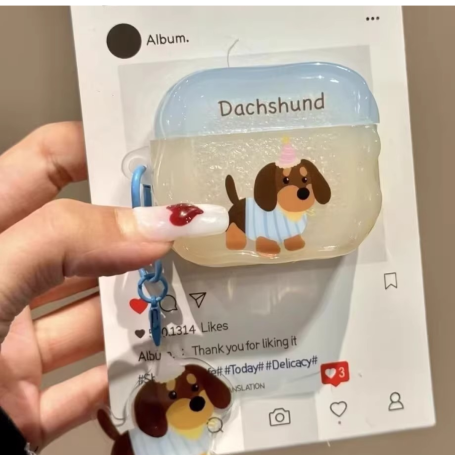 Coque de Protection AirPods en Transparent - Animaux de Dessins Animés