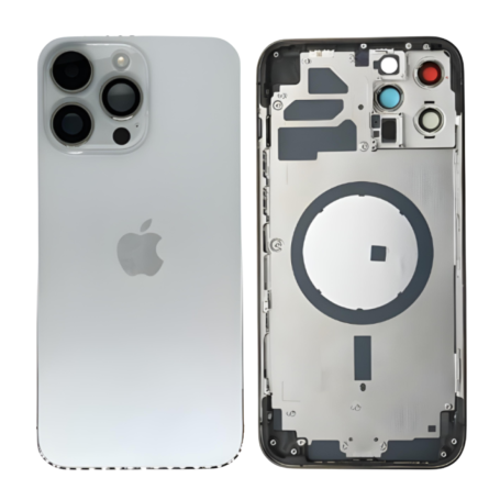Empty Frame iPhone 14 Pro Max Silver (Original Disassembled) - Grade AB