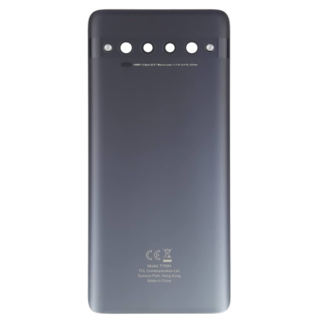 TCL 10 Pro Black Rear Glass (Original Disassembled) - Grade A