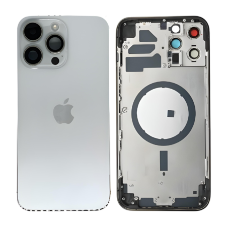 Chassis Empty iPhone 14 Pro Max Silver (Origin Disassembled) - Grade AB