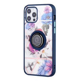 iPhone 12 Pro Case with Unique Molded Design Magnetic Ring and Stand - Stylish and Functional Protection