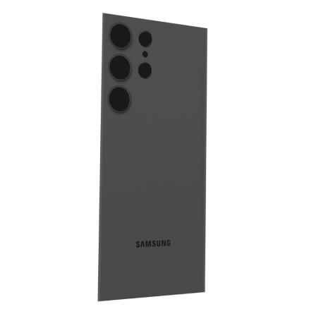 Vitre Arrière Samsung Galaxy S23 Ultra (S918B) sans Contour Lentille Noir (Original Démonté) - Grade AB