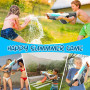 Powerful Electric Water Gun 1000ml - With Light Effects + Waterproof Bag + Safety Glasses - Blue