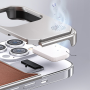 Shockproof Magnetic Aluminum and Leather Case with Built-in Perfume - Brown