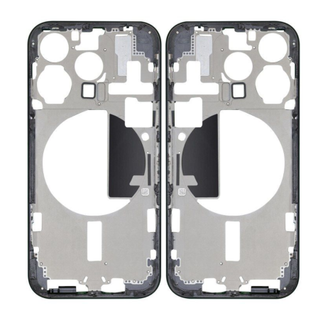 Empty Frame without Rear Glass iPhone 15 Pro Max Blue - (Original Disassembled) Grade AB