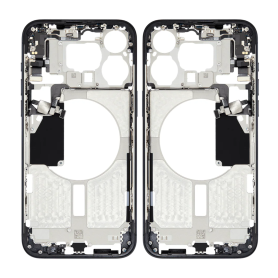 Châssis Vide iPhone 15 Pro Noir d'Origine Démonté - Grade A | Pas de Vitre Arrière