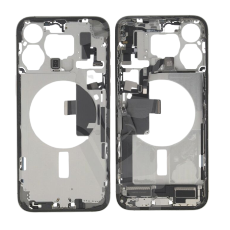 Châssis Vide iPhone 15 Pro Naturel - Remplacement Origine Grade AB - Sans Vitre Arrière