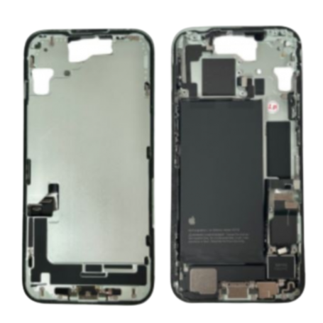 Chassis iPhone 16 sans Vitre Arrière avec Batterie Vert (Origine Demonté) Grade AB