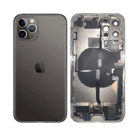 iPhone 11 Pro Max Black Complete Chassis - Charging Connector Without Battery (Original Disassembled) Grade AB