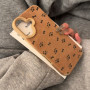 Protective case for iPhone in faux suede Soft touch - Cat paw and bone