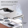 Shockproof Magnetic Aluminum and Leather Case with Built-in Perfume - Brown