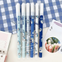 Stylo à encre effaçable 0.5mm - Bébé requin - Bleu foncé - (10pcs)