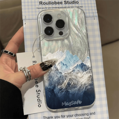 Coque pour iPhone - Coquille de Plumes - Pic de Lumière