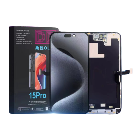 Ecran iPhone 15 Pro (Soft Oled) DD -  Support IC Change  - Taille et Épaisseur d’Origine