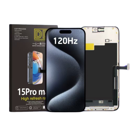 Screen iPhone 15 Pro Max (Soft Oled) DD - Support IC Change - Original Size / Thickness