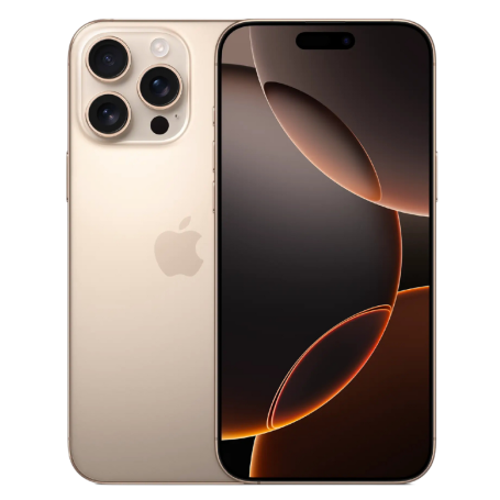 iPhone 16 Pro 256 Go Titane Sable - Comme Neuf (Batterie 100%)