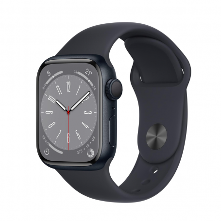 Montre Connectée Apple Watch Series 9 GPS 41mm Minuit Aluminium Avec Bracelet - Grade A