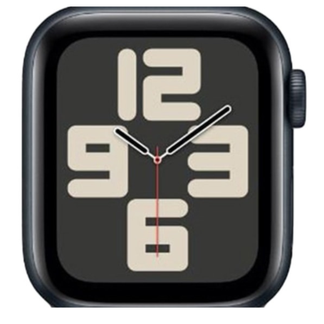Montre Connectée Apple Watch Series SE GPS 44mm Aluminium Minuit (Sans Bracelet et Accessoires) - Grade B