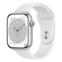 Montre Connectée Apple Watch Séries 8 GPS 45mm Argent Aluminium (Sans Bracelet et Accessoires) - Grade A